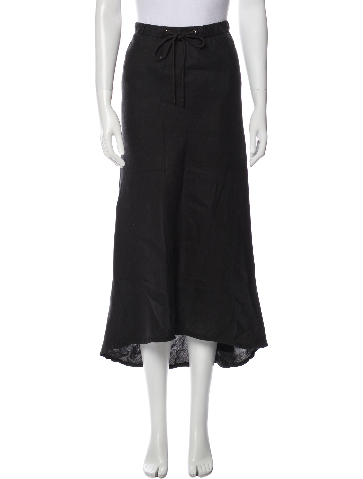 James Perse Linen Midi Length Skirt