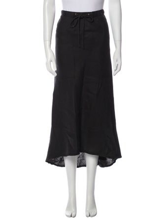 James Perse Linen Midi Length Skirt