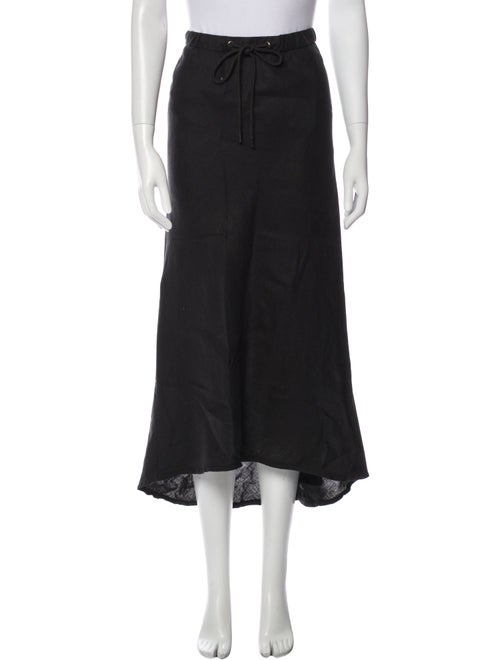 James Perse Linen Midi Length Skirt