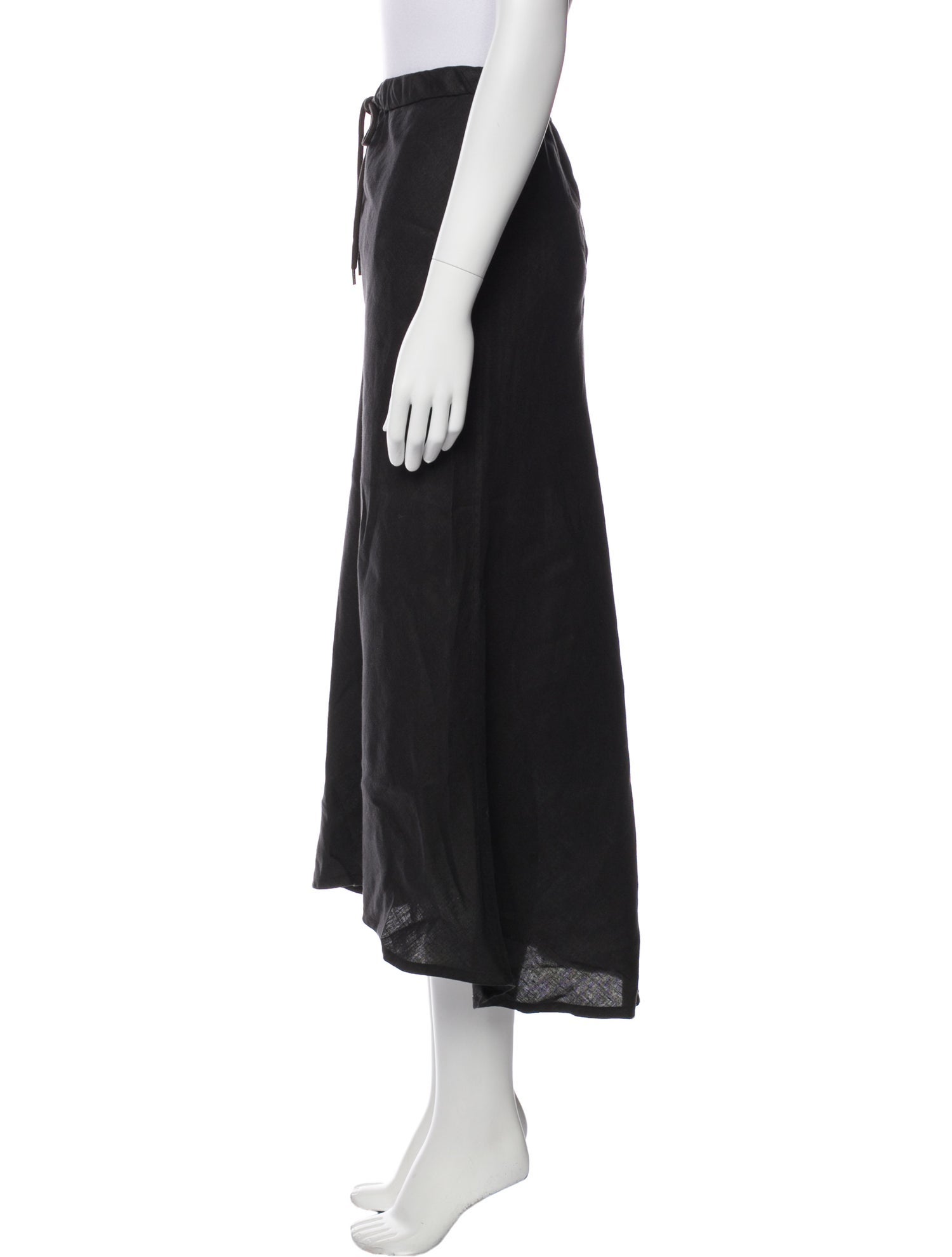 James Perse Linen Midi Length Skirt