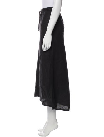 James Perse Linen Midi Length Skirt