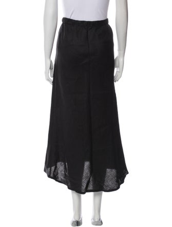 James Perse Linen Midi Length Skirt