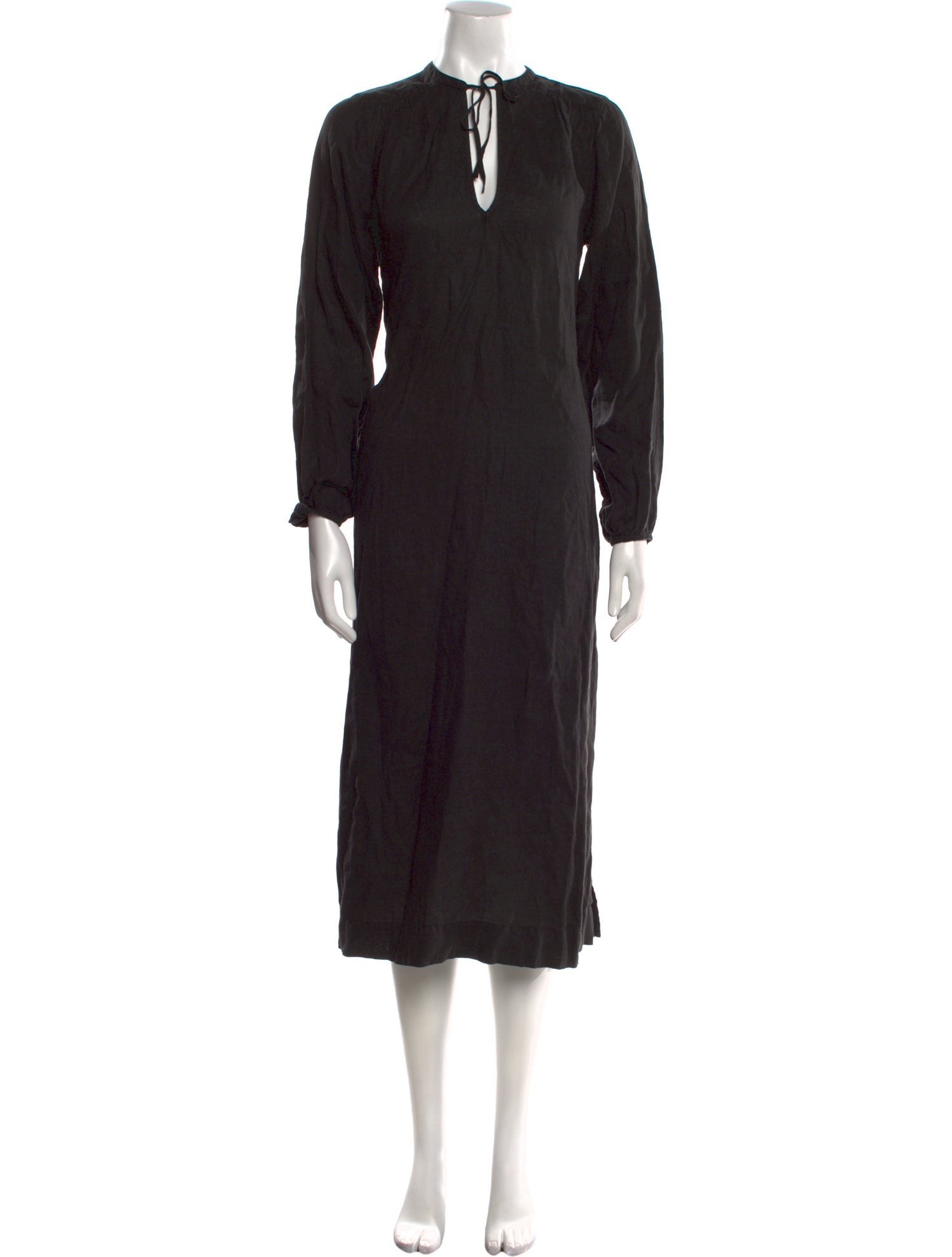 James Perse Linen Midi Length Dress
