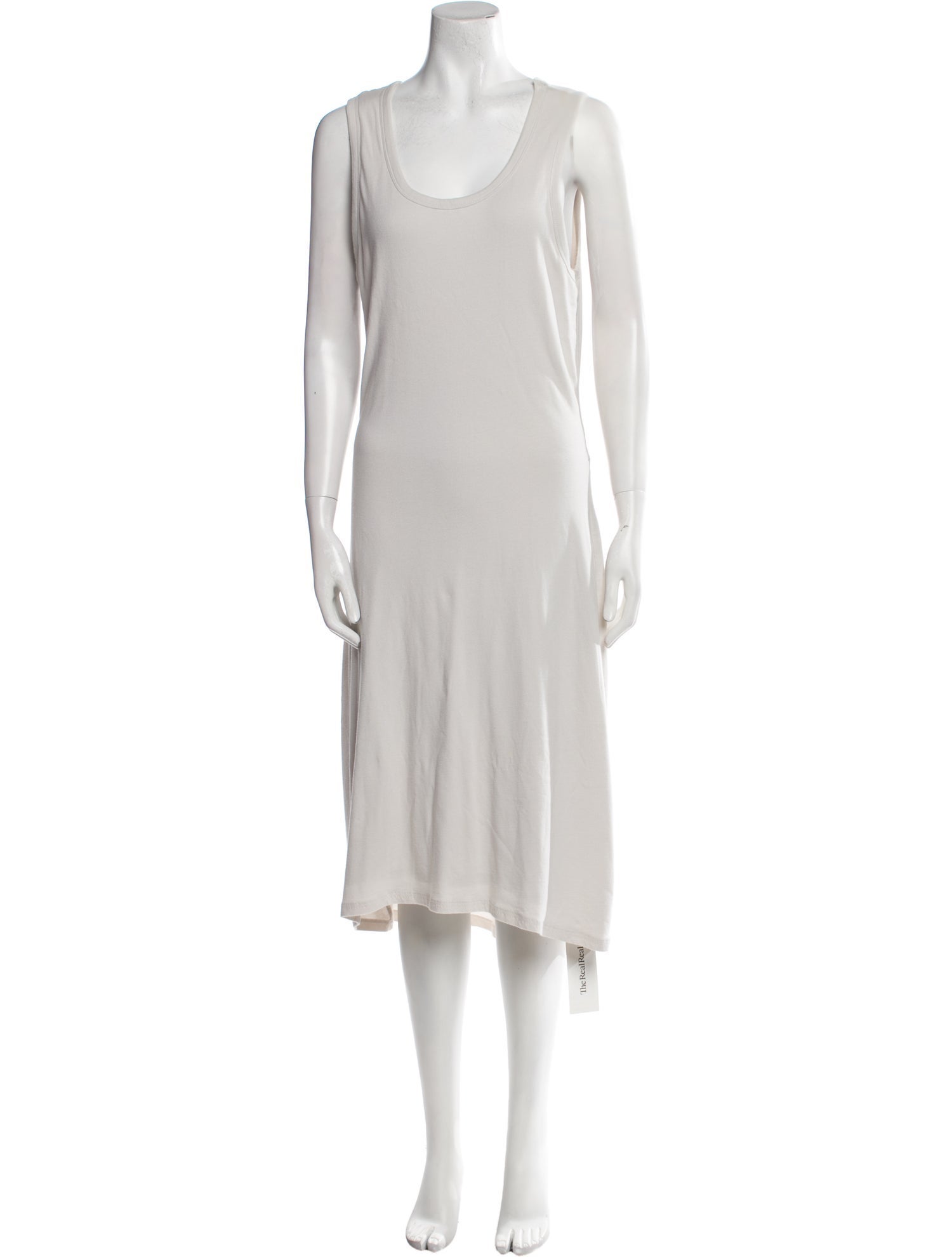 James Perse Scoop Neck Midi Length Dress