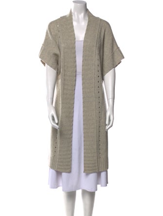 James Perse Merino Wool Open Front Sweater