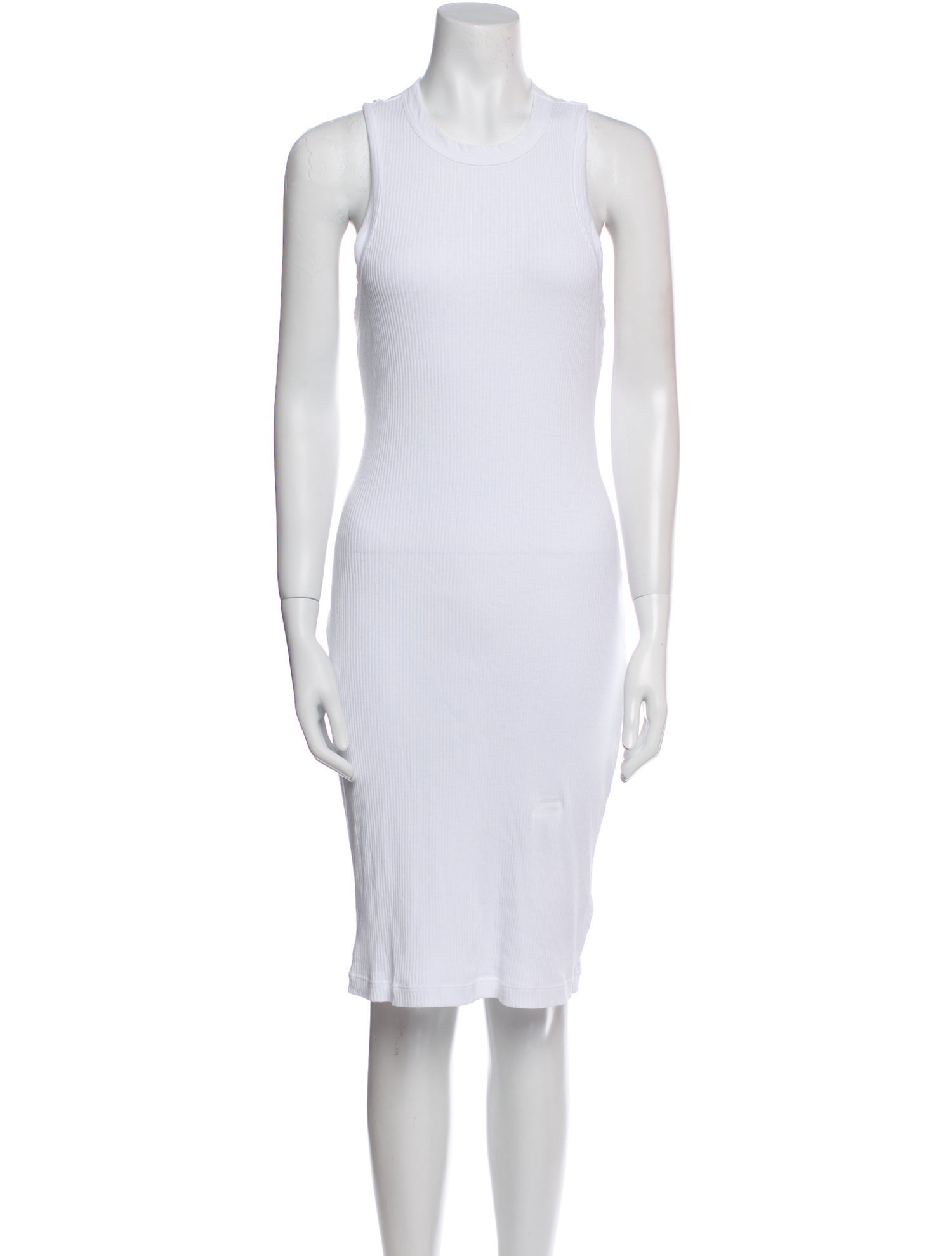 James Perse Scoop Neck Knee-Length Dress