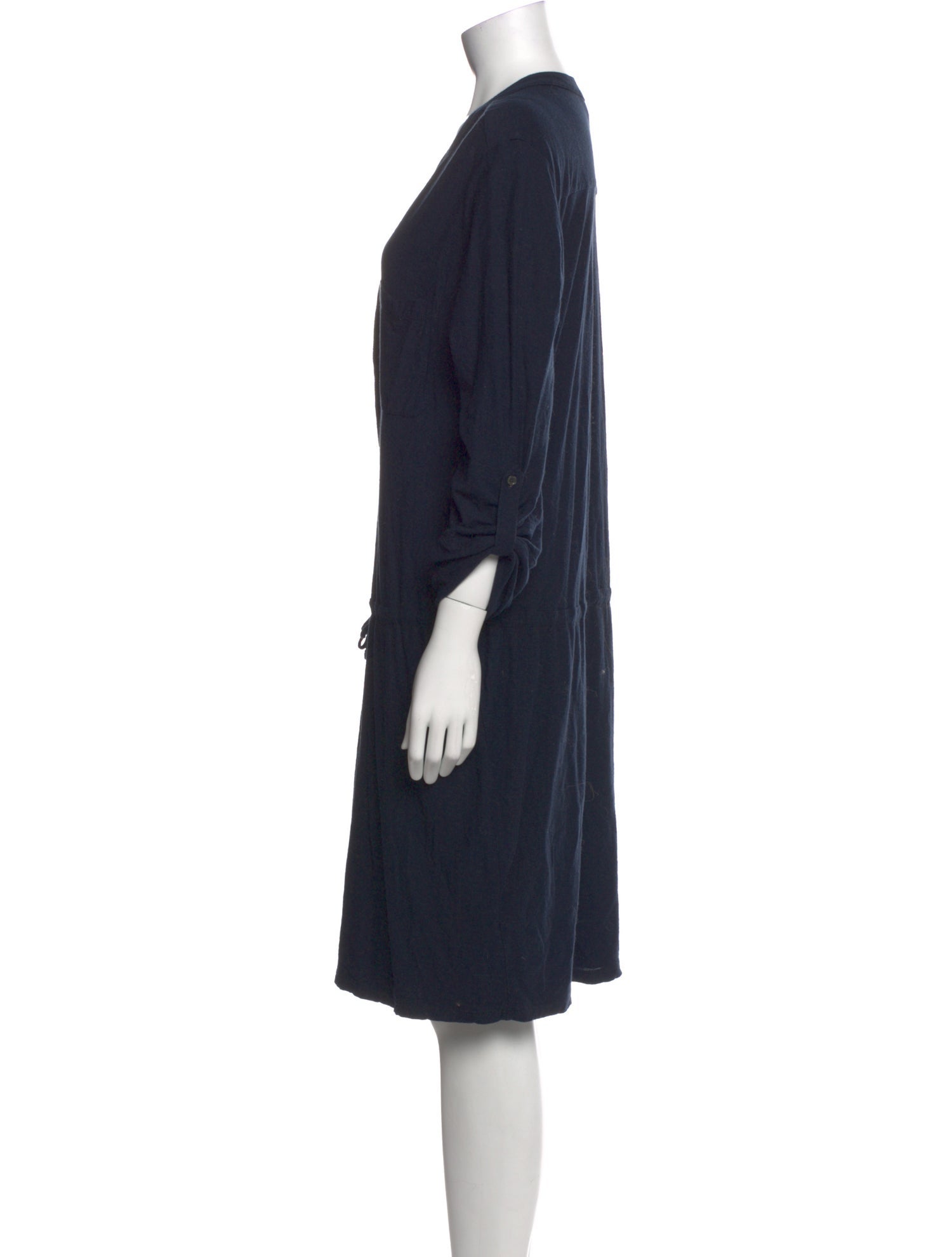 James Perse V-Neck Knee-Length Dress