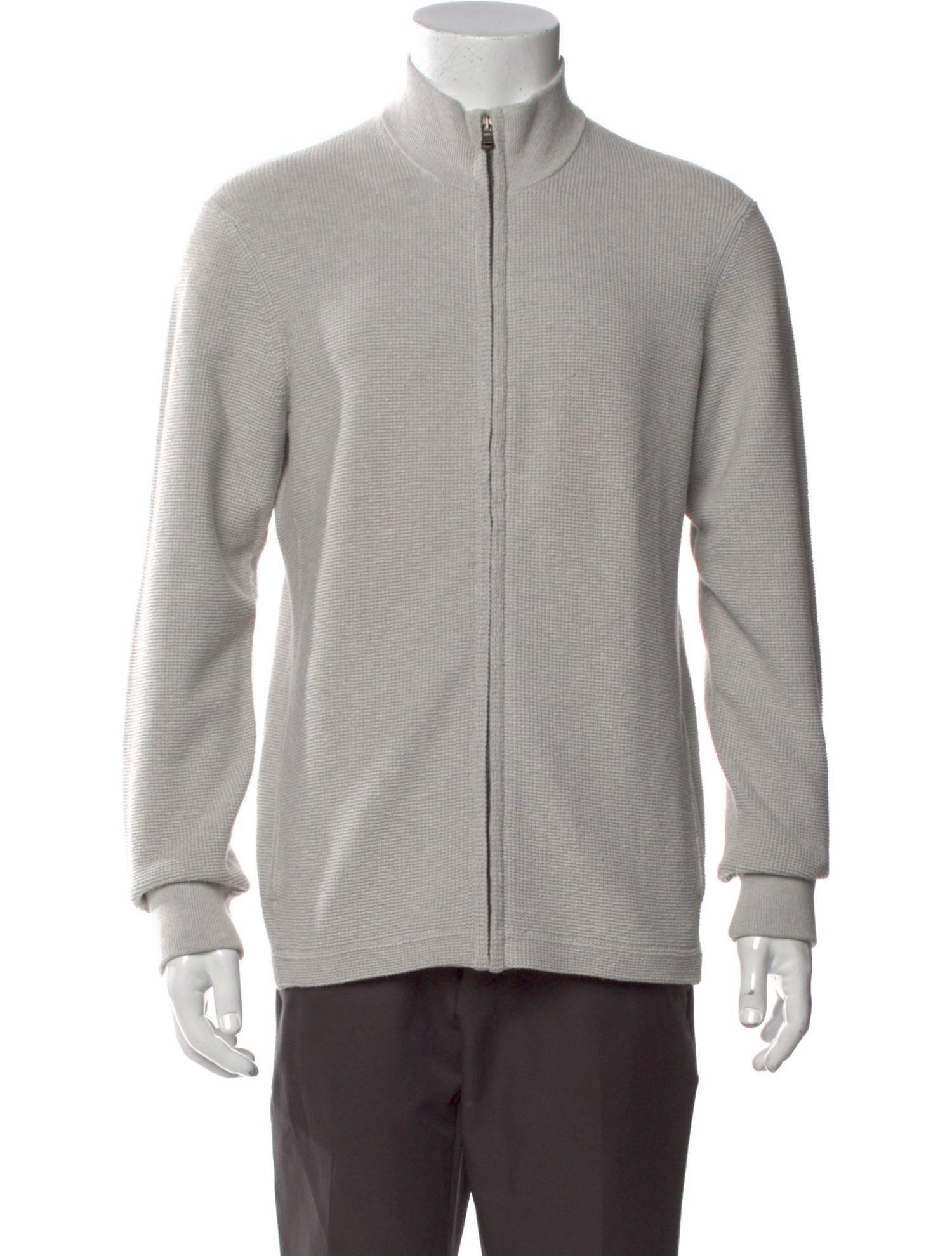 James Perse Mock Neck Long Sleeve Cardigan