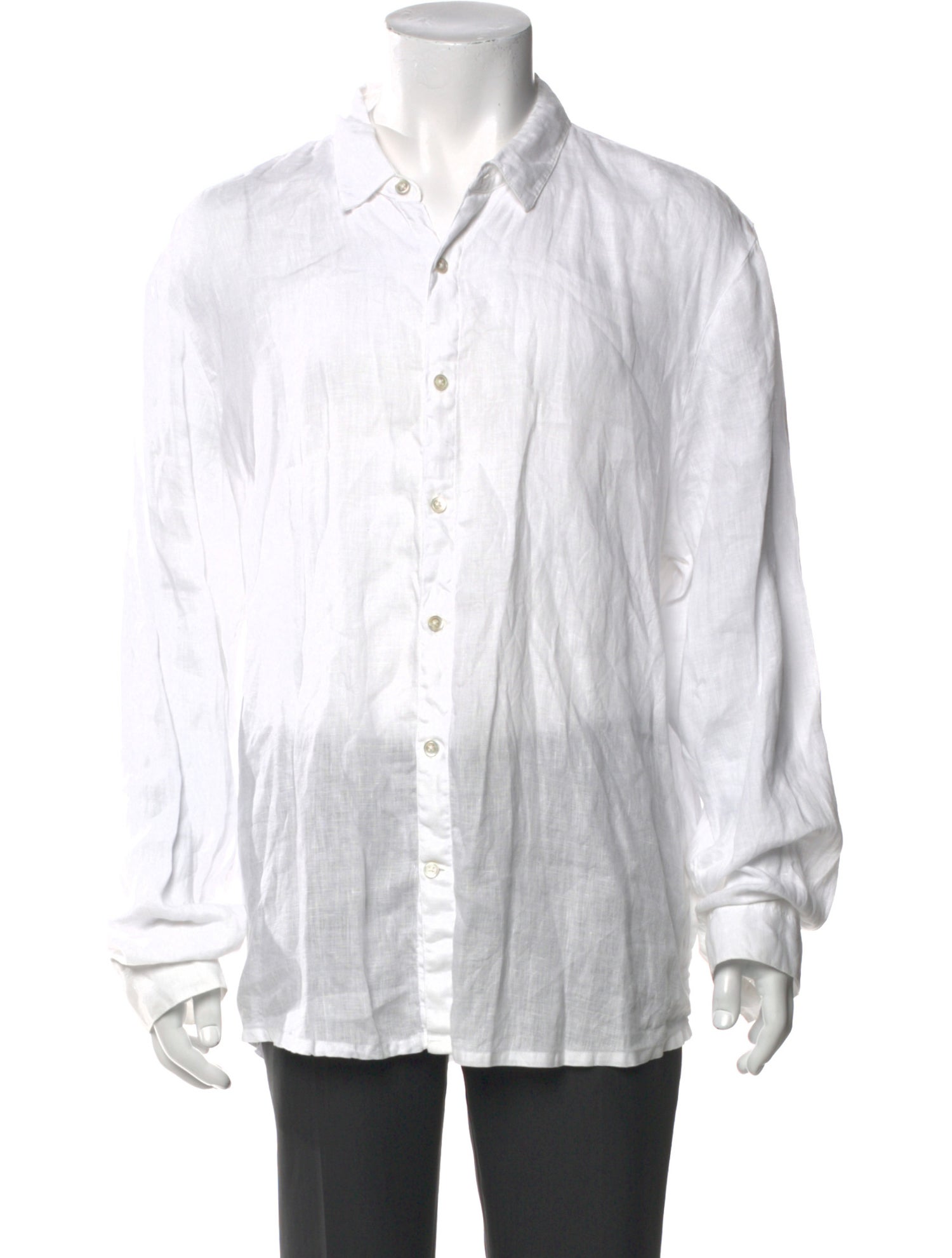 James Perse Linen Long Sleeve Dress Shirt