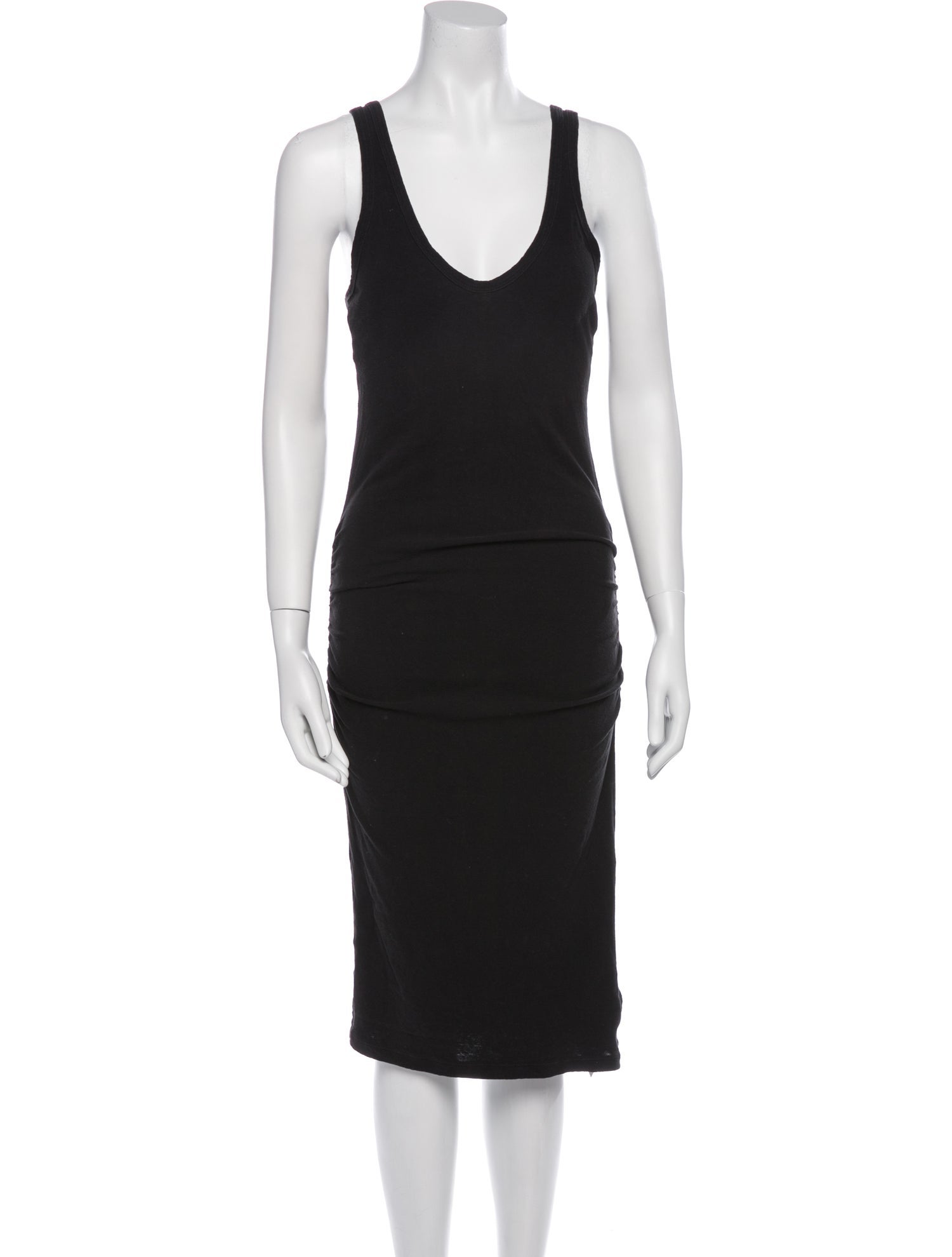 James Perse V-Neck Midi Length Dress