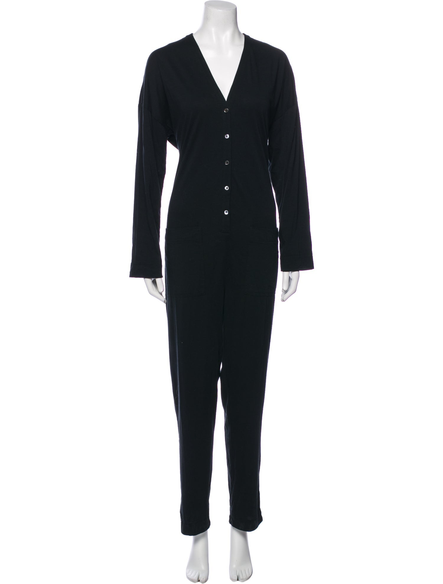 James Perse Plunge Neckline Jumpsuit