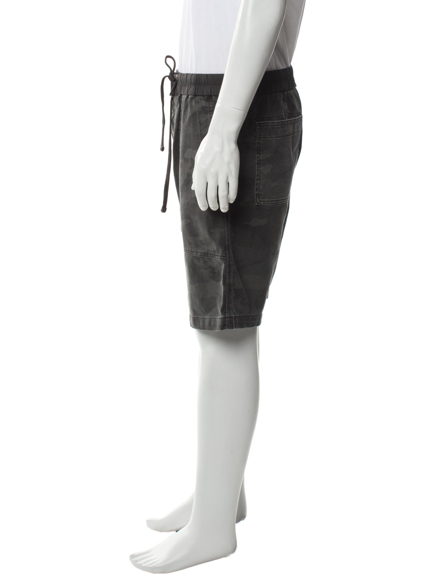 James Perse Camouflage Print Jogger Shorts