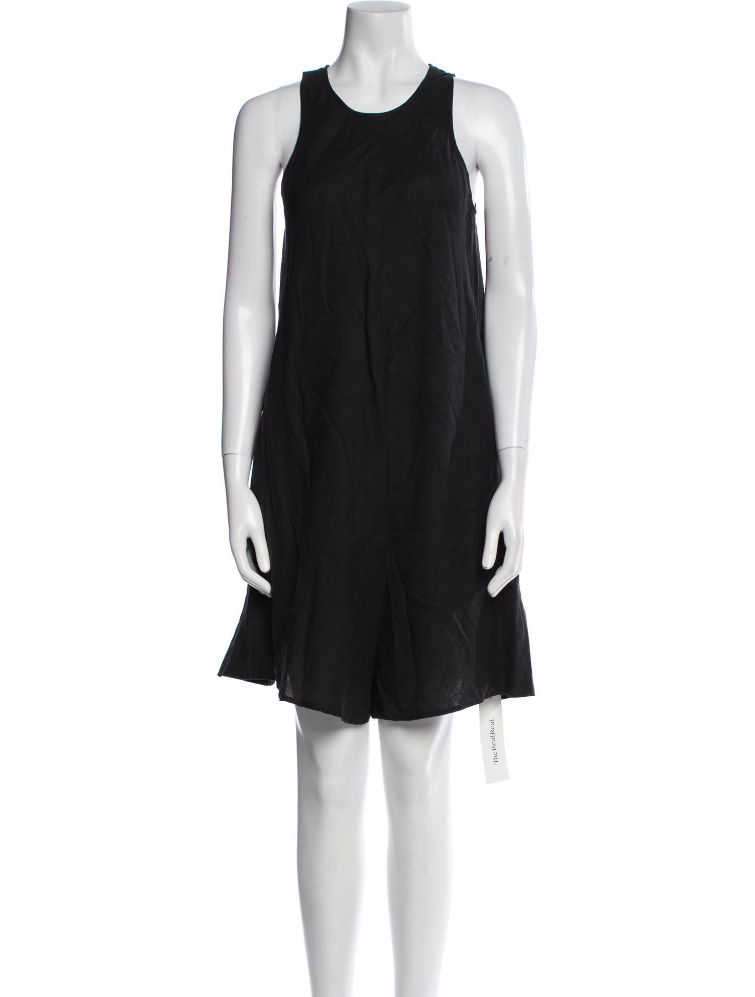 James Perse Linen Scoop Neck Romper