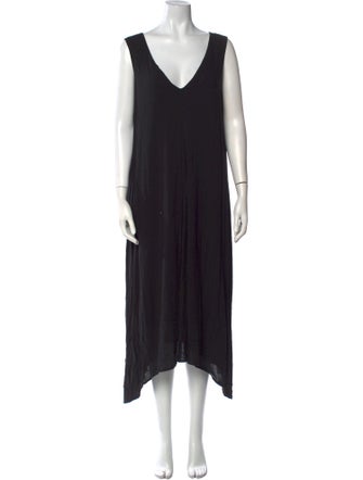 James Perse V-Neck Midi Length Dress