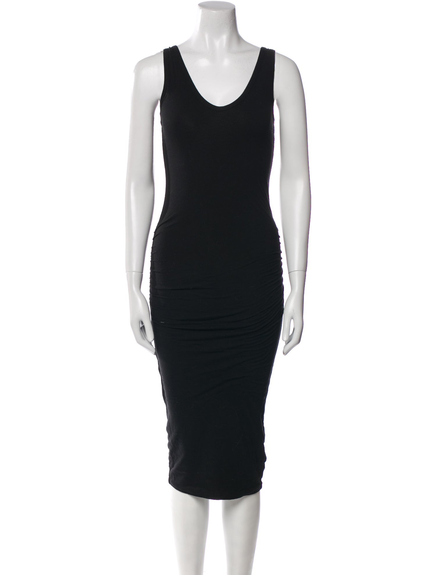 James Perse Scoop Neck Knee-Length Dress