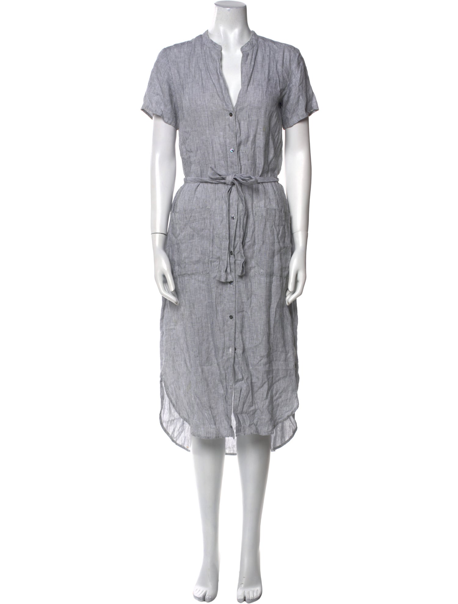 James Perse Linen Midi Length Dress