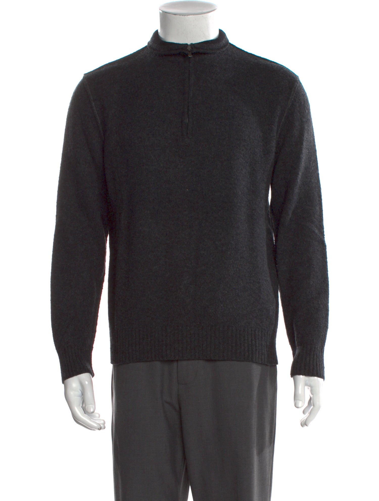 James Perse Cashmere Mock Neck Polo Sweater