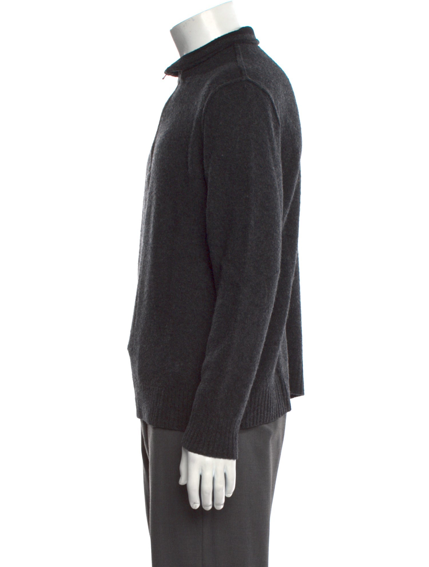 James Perse Cashmere Mock Neck Polo Sweater