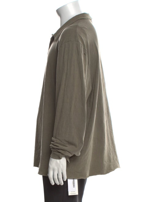 James Perse Crew Neck Long Sleeve Polo Shirt