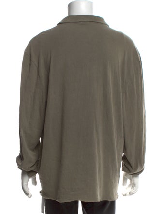 James Perse Crew Neck Long Sleeve Polo Shirt