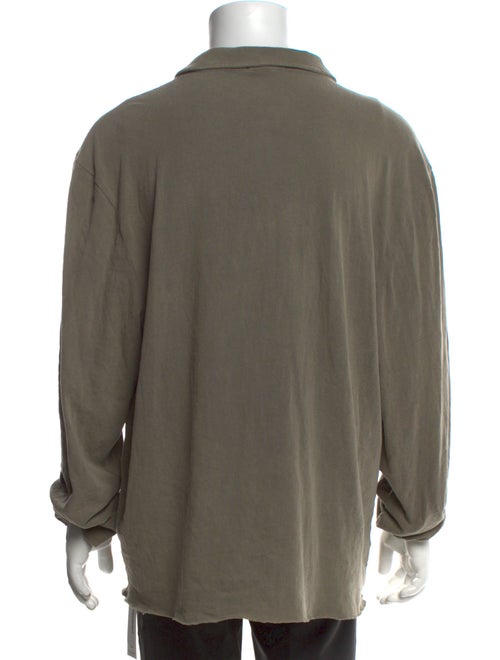 James Perse Crew Neck Long Sleeve Polo Shirt