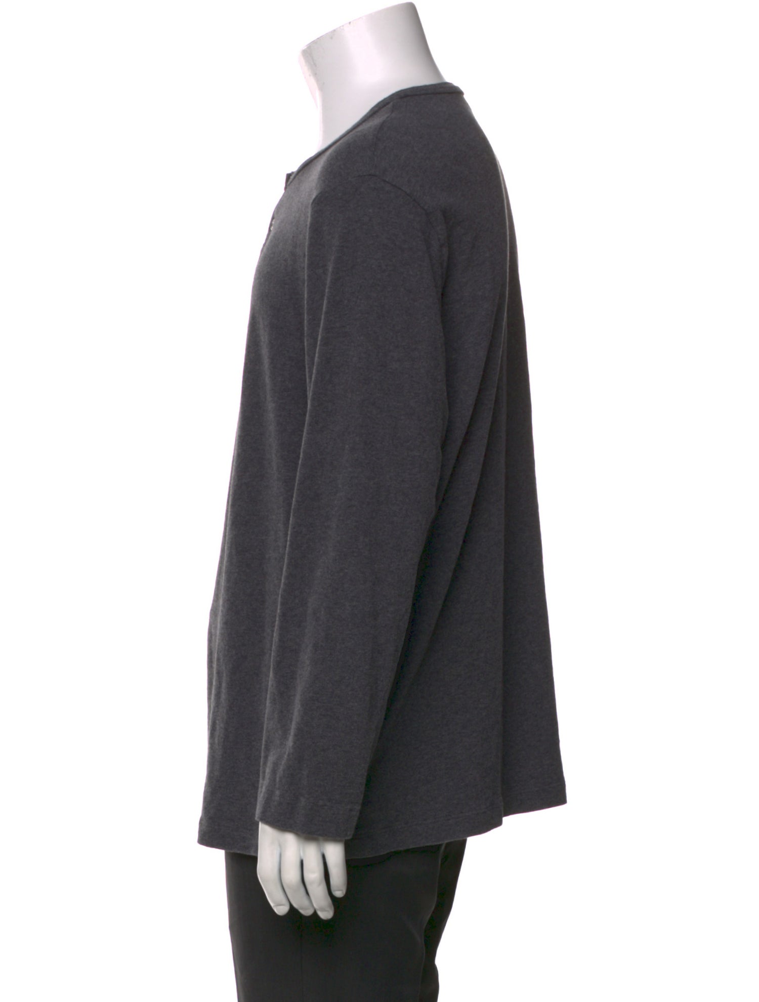 James Perse Crew Neck Long Sleeve Henley