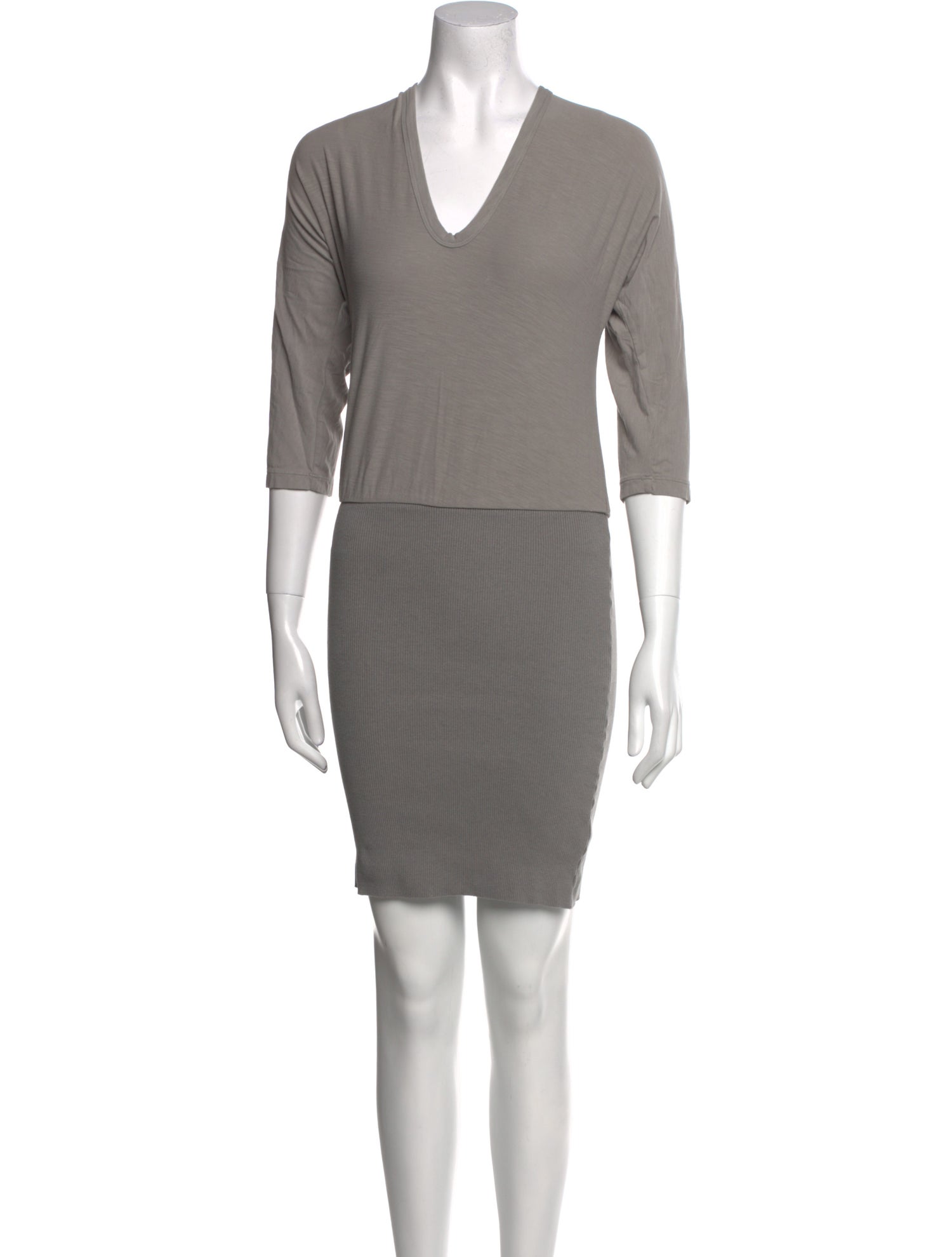 James Perse V-Neck Mini Dress