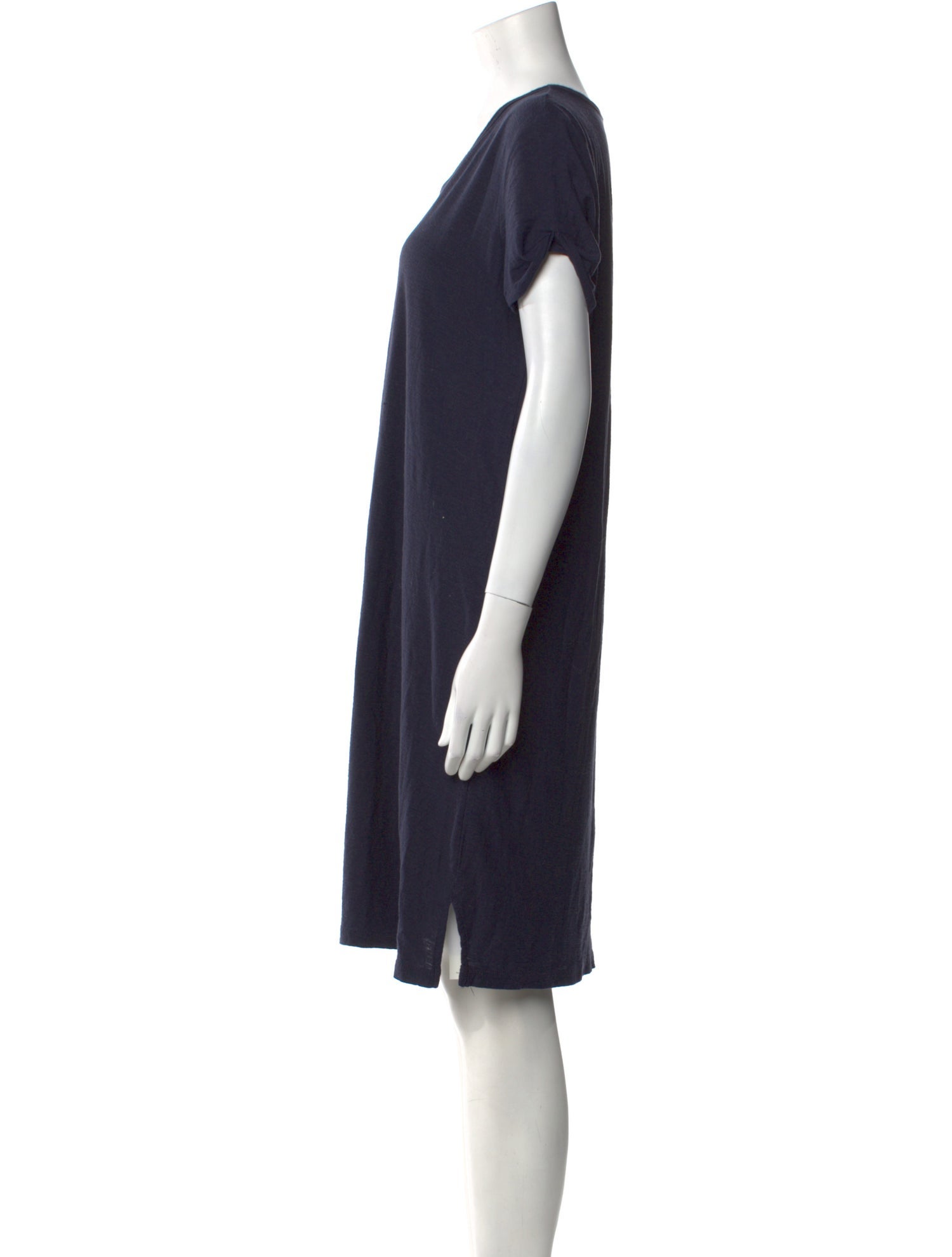 James Perse Scoop Neck Knee-Length Dress