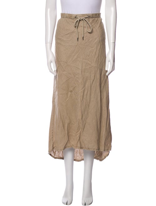 James Perse Linen Midi Length Skirt