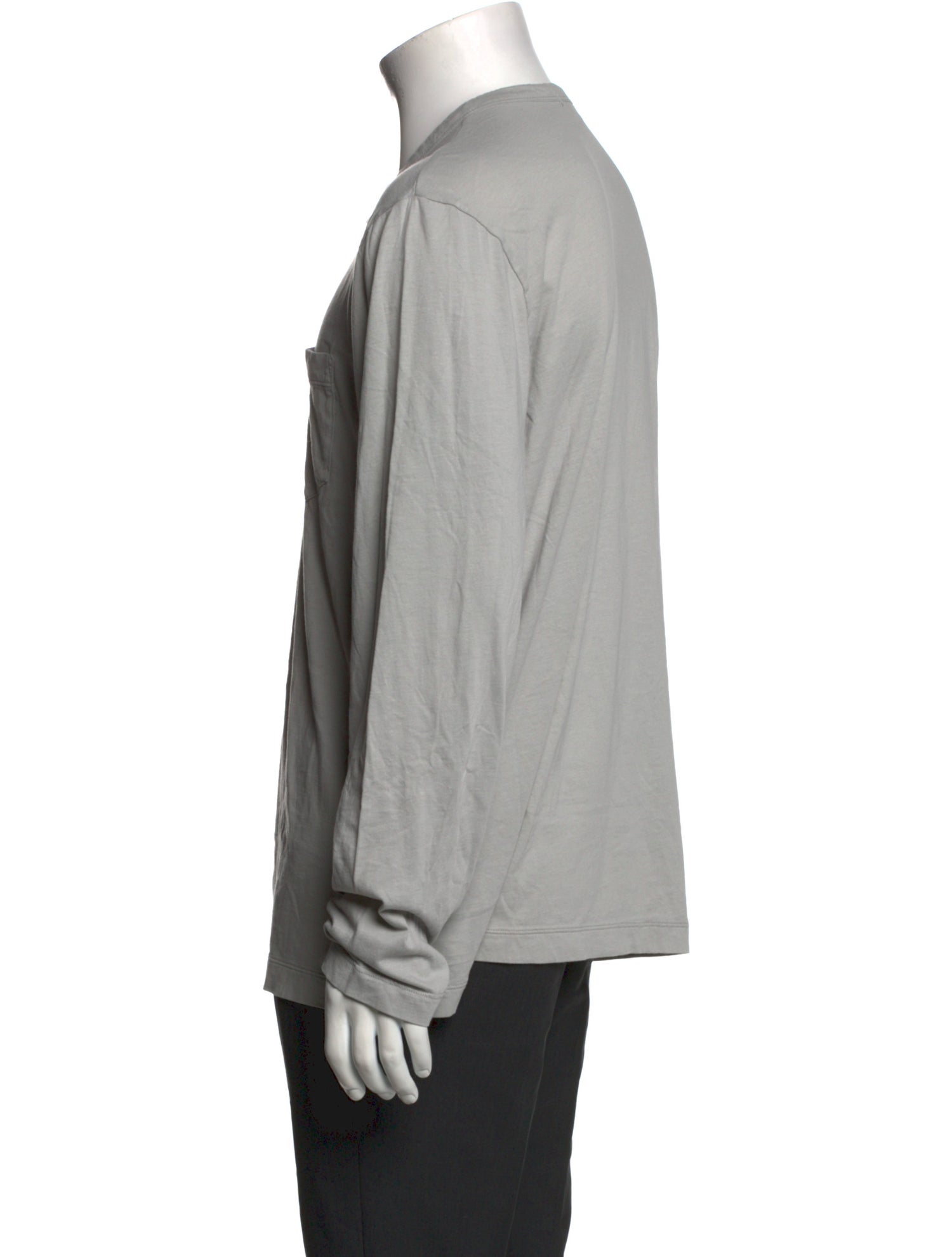 James Perse Crew Neck Long Sleeve Henley