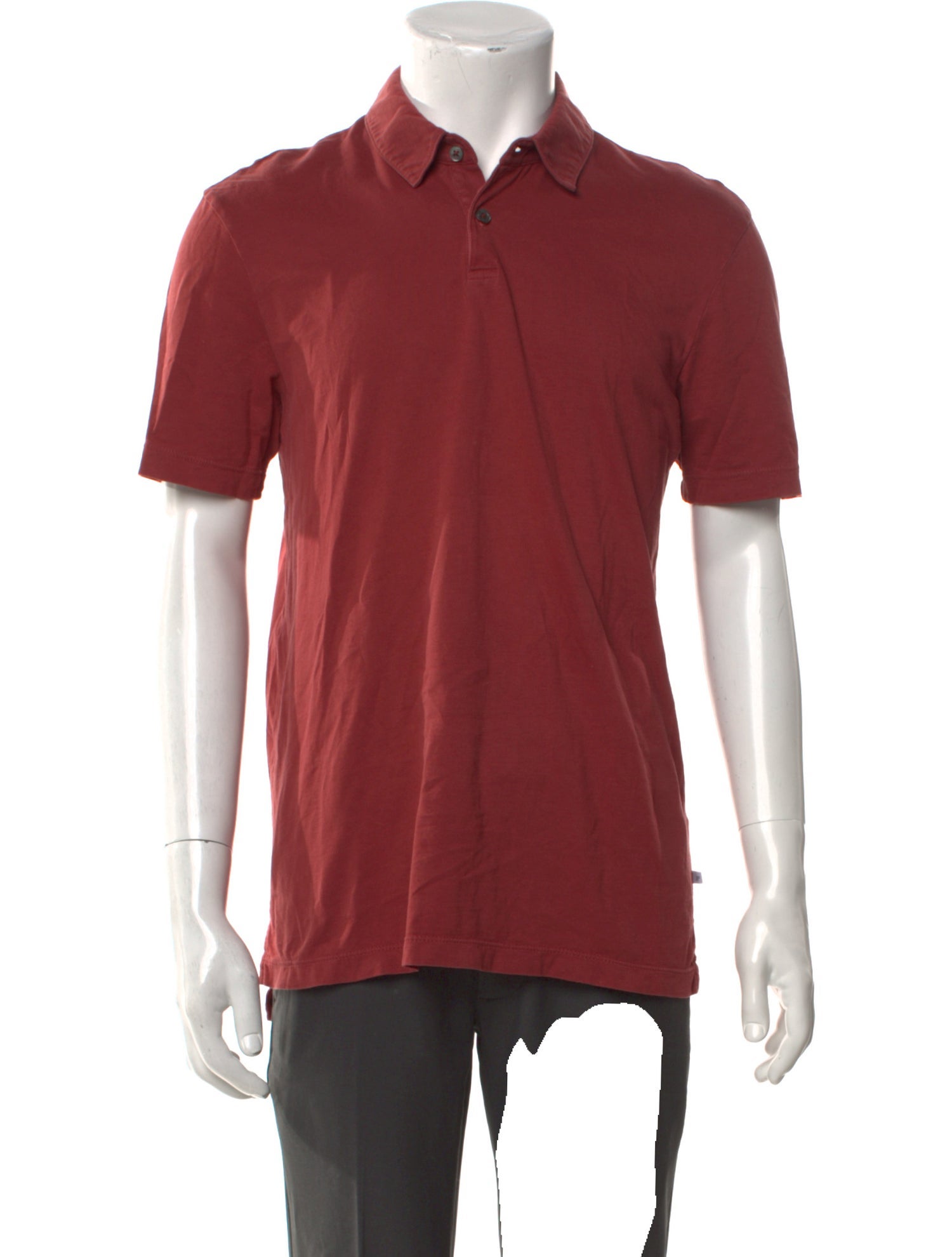 James Perse V-Neck Short Sleeve Polo Shirt