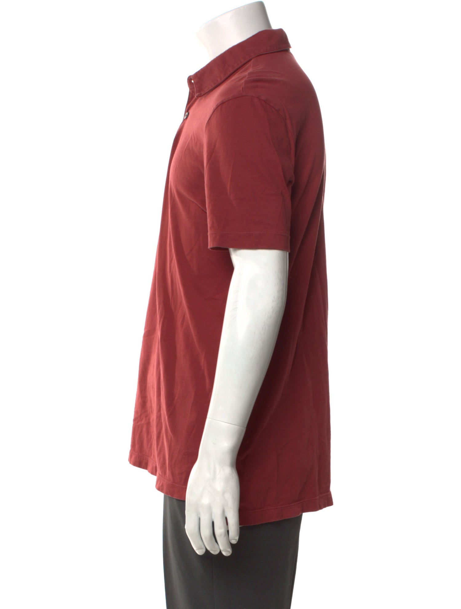 James Perse V-Neck Short Sleeve Polo Shirt