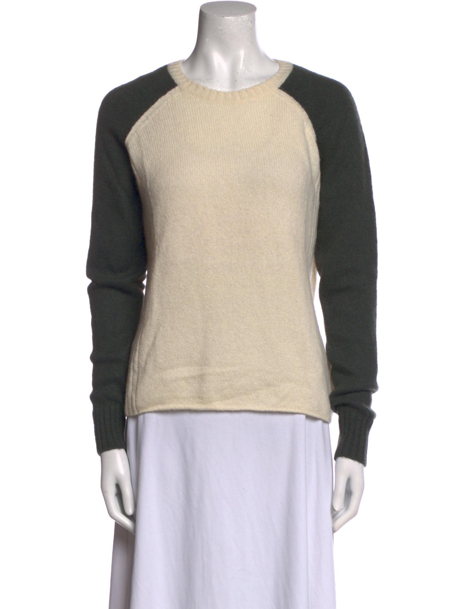 James Perse Cashmere Colorblock Pattern Sweater