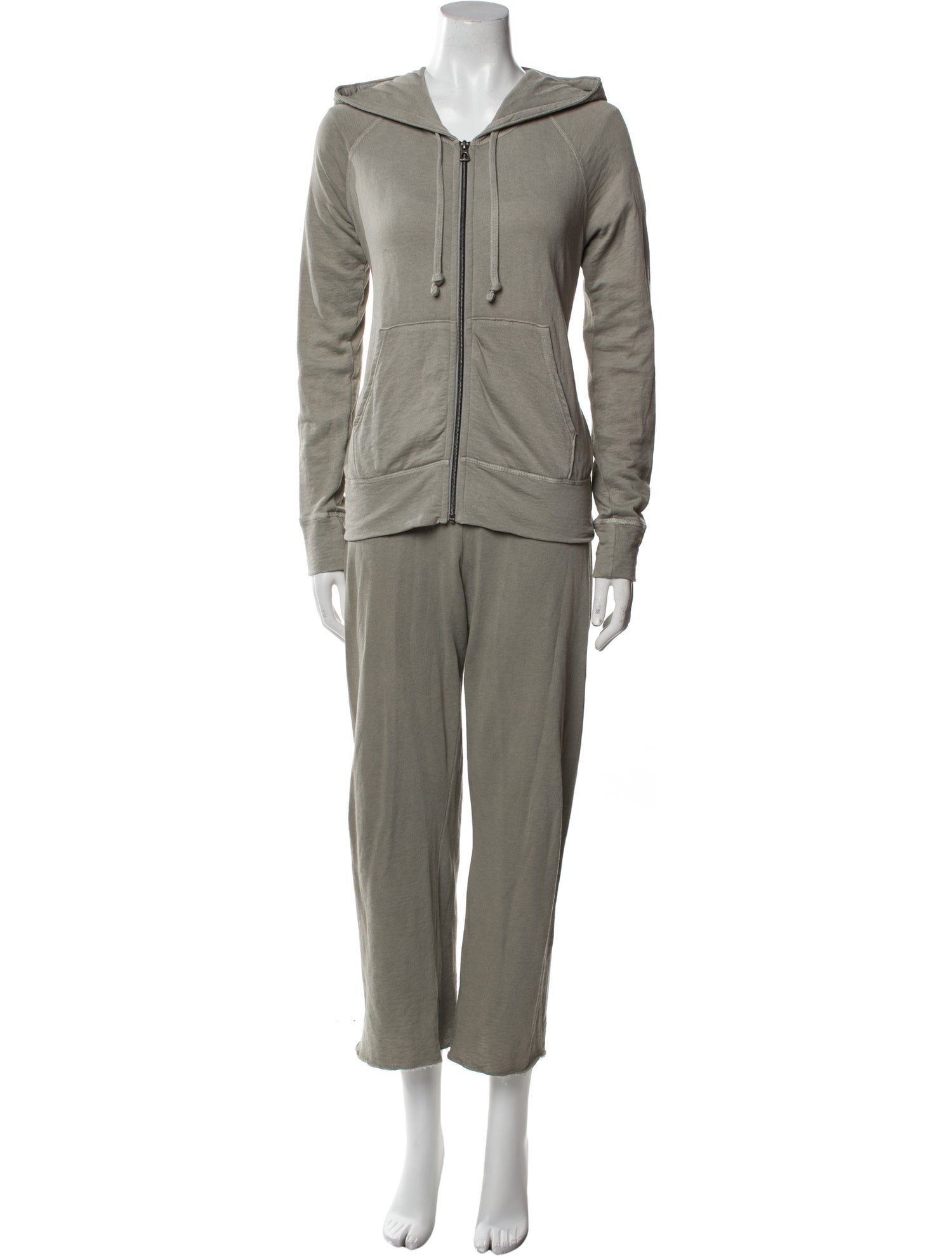 James Perse Raw-Edge Trim Tracksuit