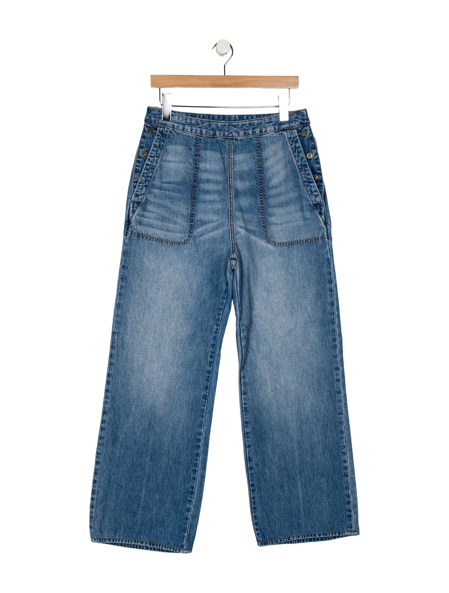 James Perse High-Rise Wide Leg Jeans