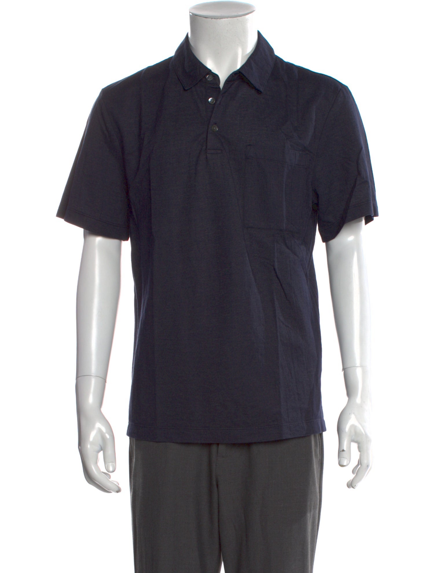 James Perse Crew Neck Short Sleeve Polo Shirt