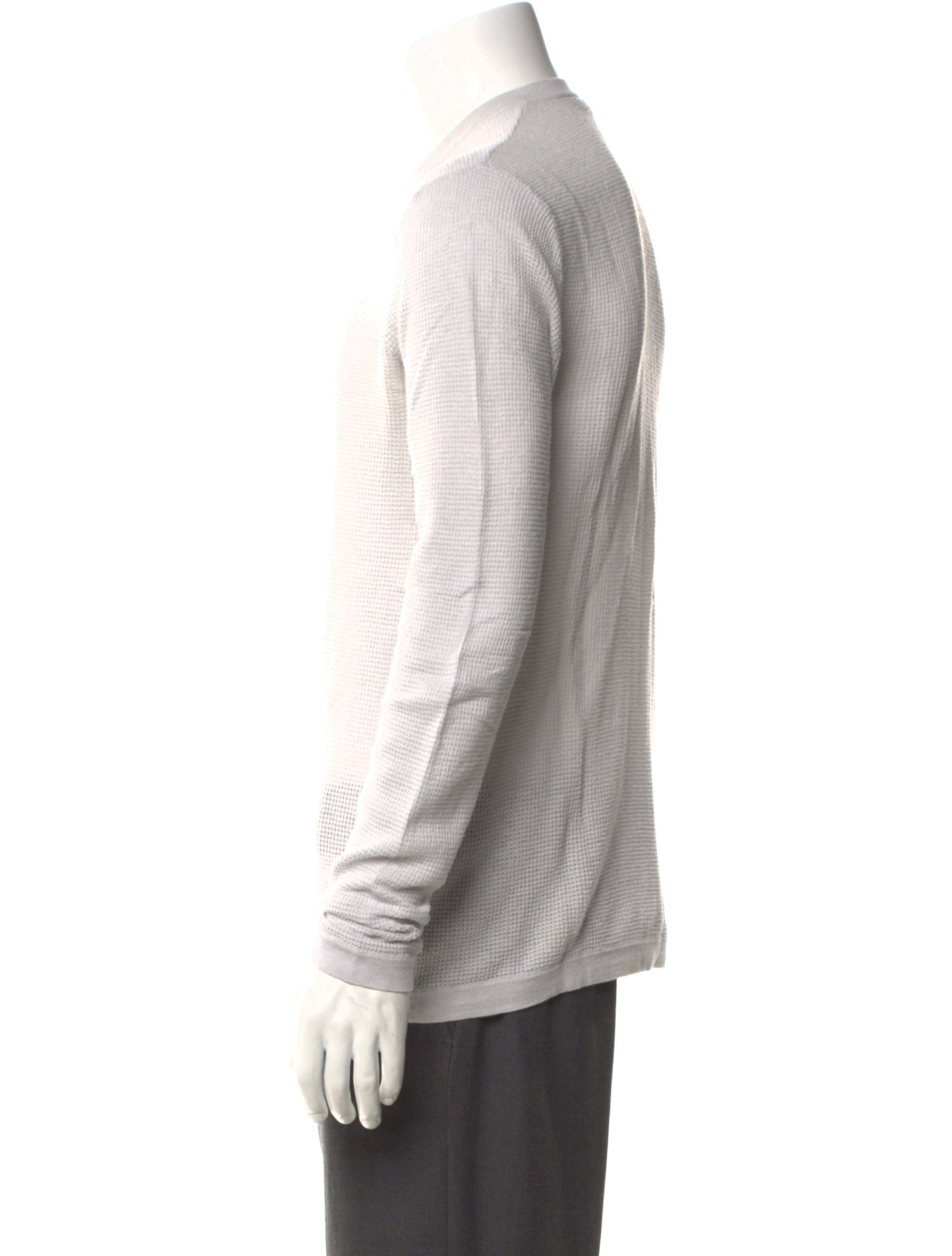 James Perse Crew Neck Long Sleeve Polo Sweater