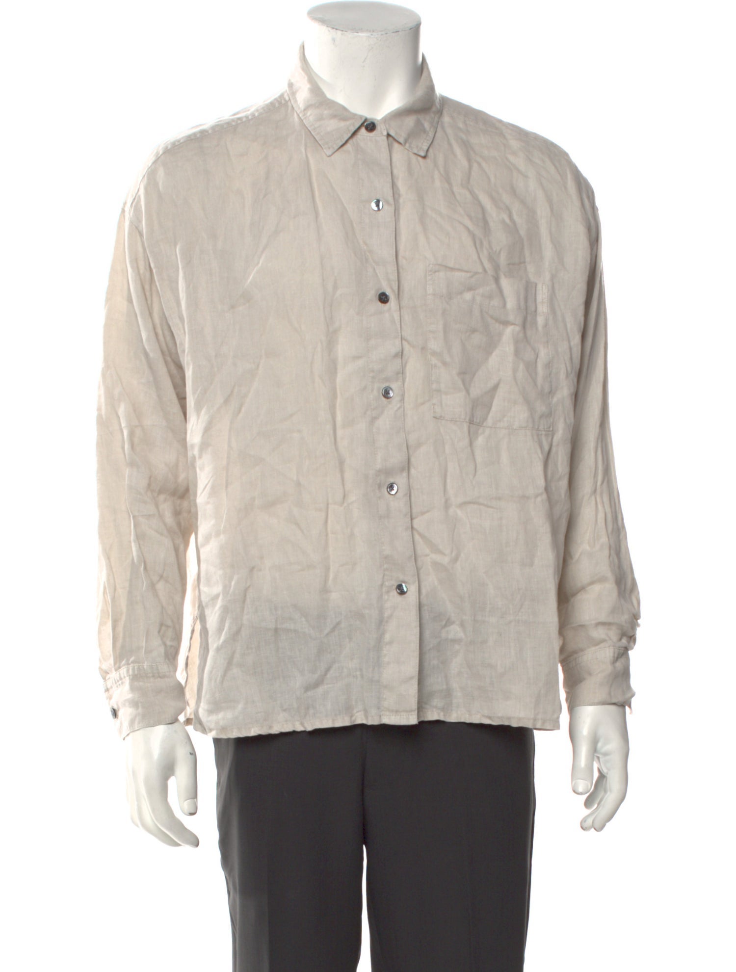 James Perse Linen Printed Shirt