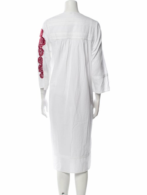 James Perse V-Neck Midi Length Dress