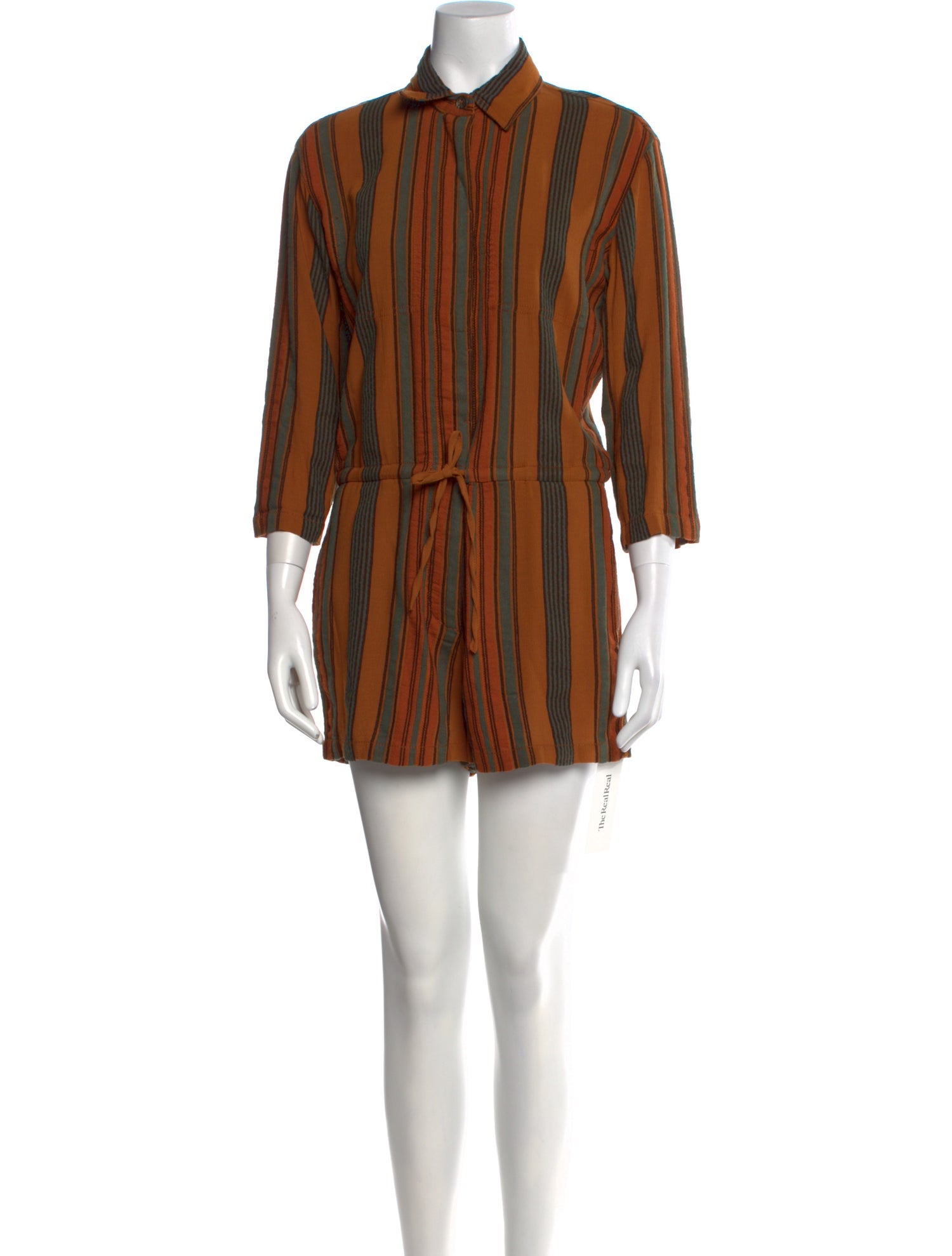 James Perse Striped Romper