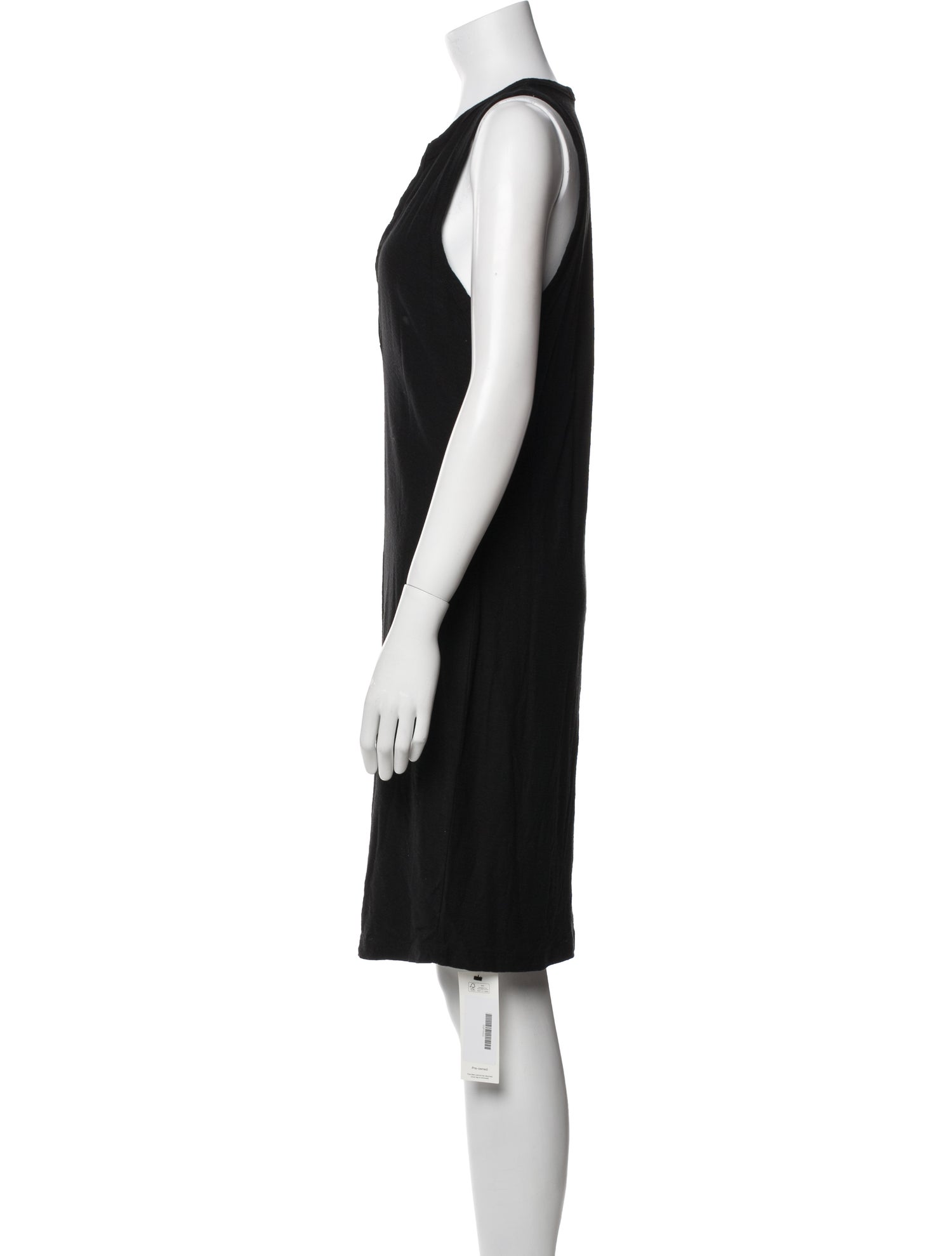James Perse V-Neck Knee-Length Dress