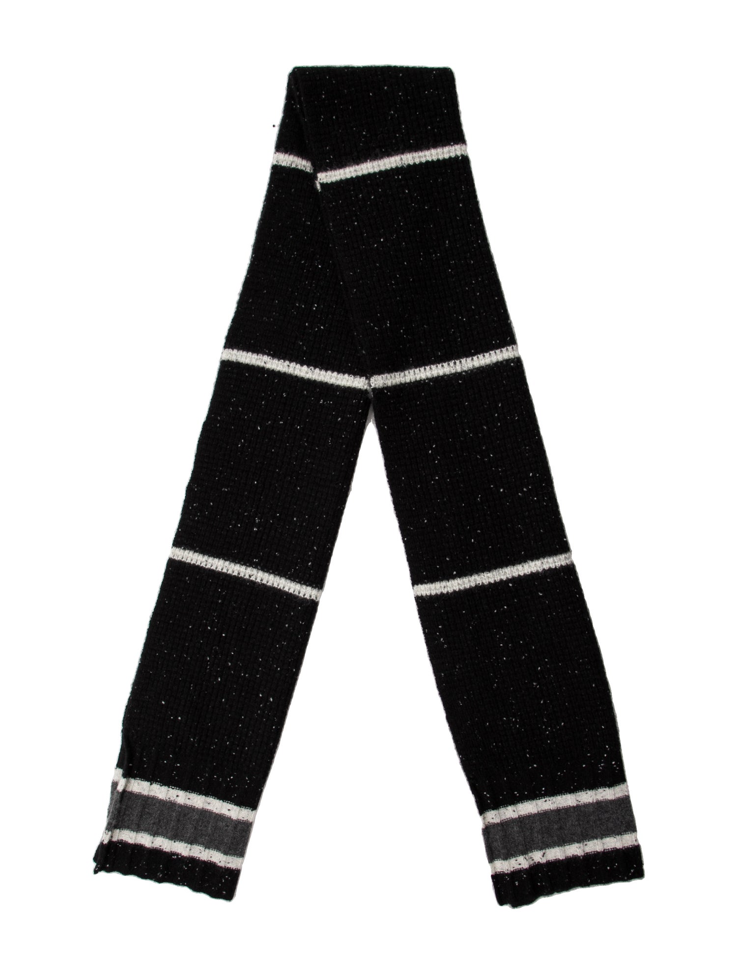James Perse 'Pursuit of Happiness' Striped Harness Wool Scarf