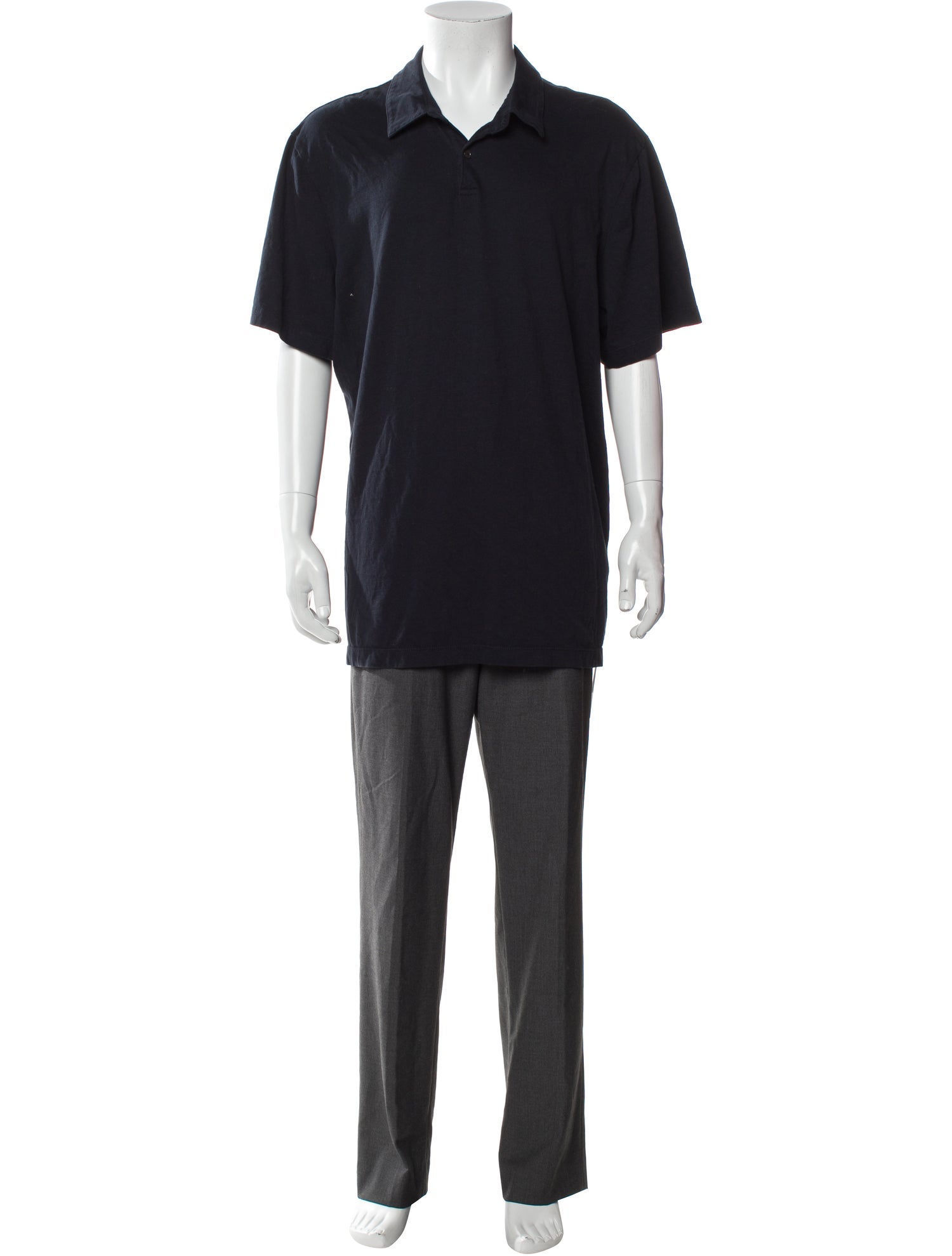 James Perse Collar Short Sleeve Polo Shirt