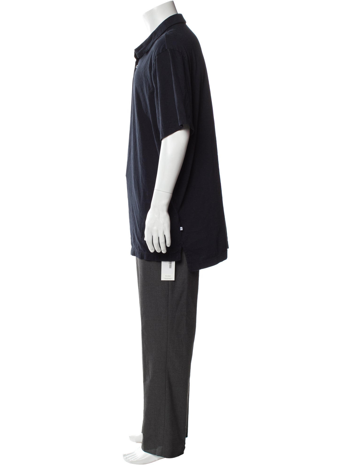 James Perse Collar Short Sleeve Polo Shirt