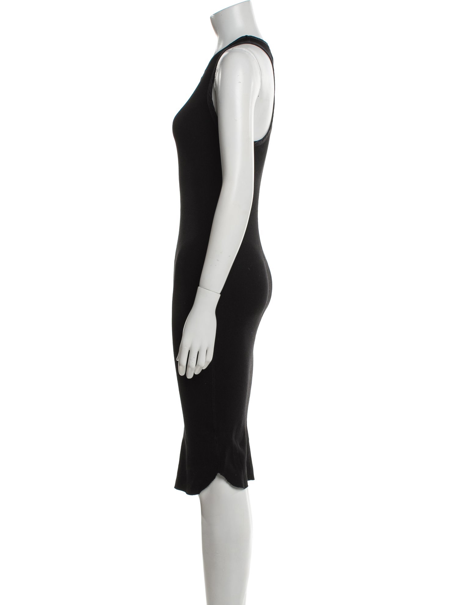 James Perse Scoop Neck Knee-Length Dress