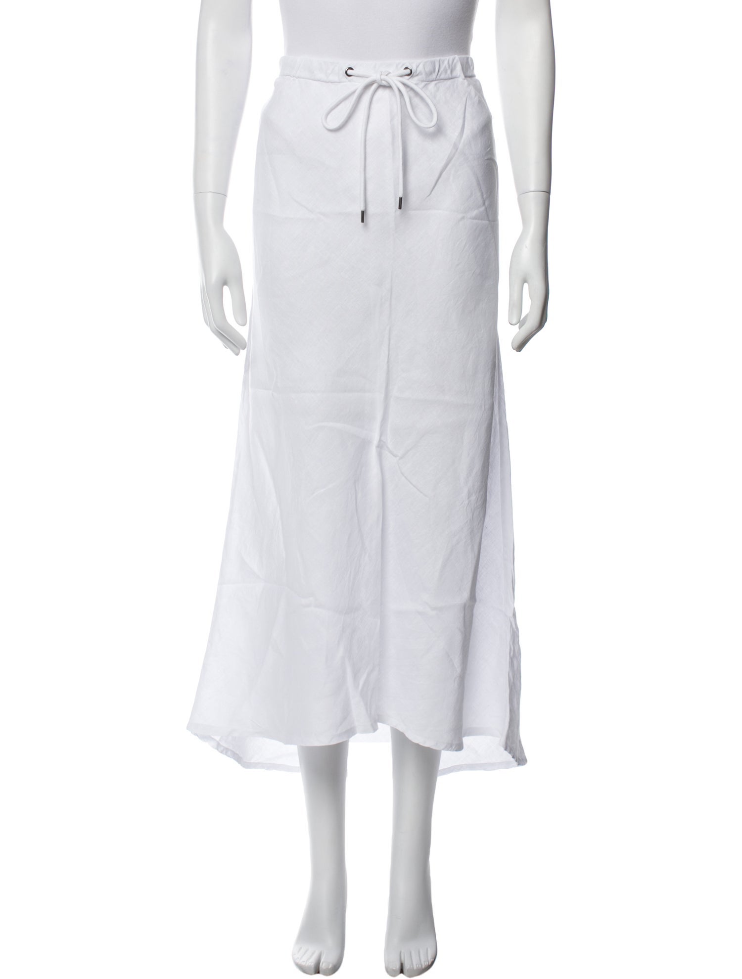 James Perse Linen Midi Length Skirt