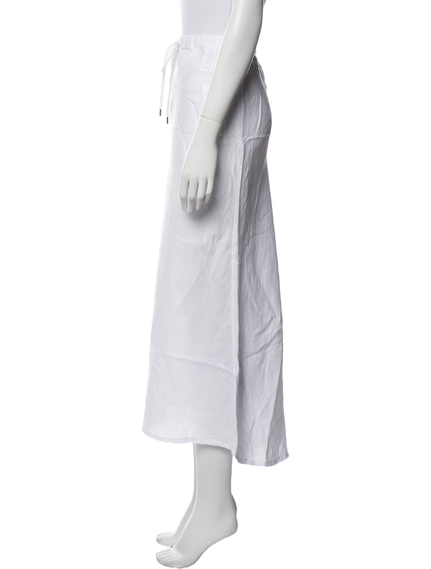 James Perse Linen Midi Length Skirt