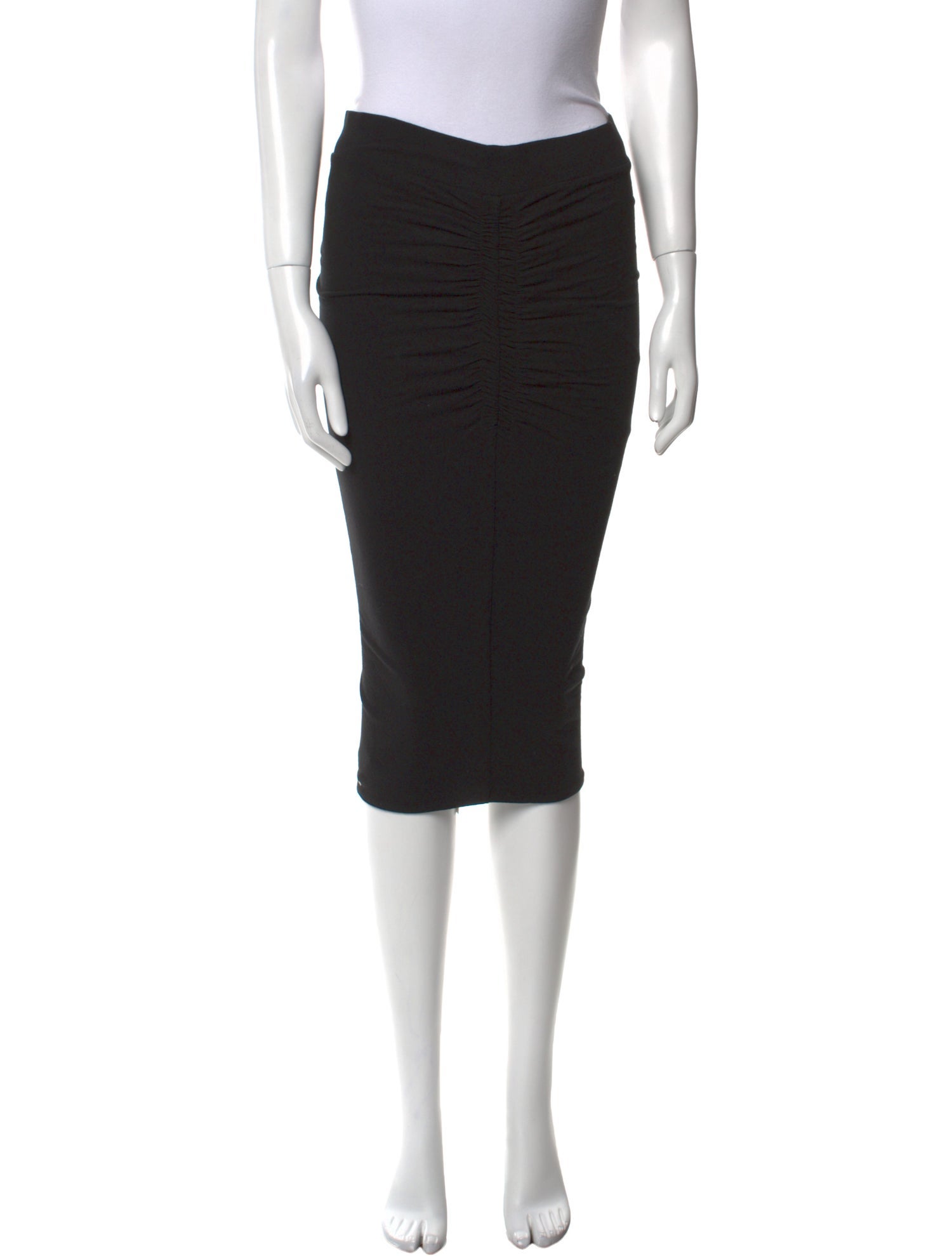 James Perse Ruffle Embellishment Knee-Length Skirt