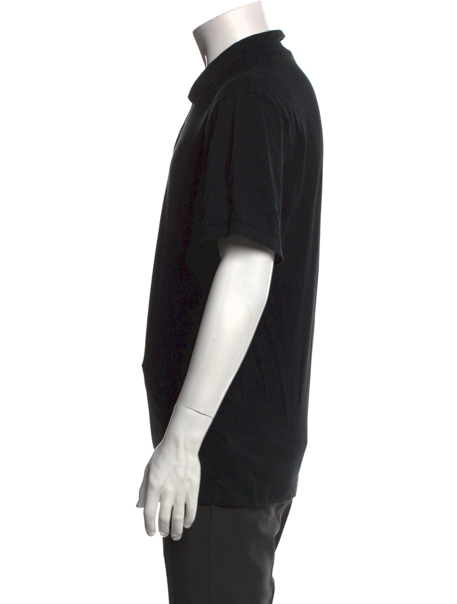 James Perse Crew Neck Short Sleeve Polo Shirt