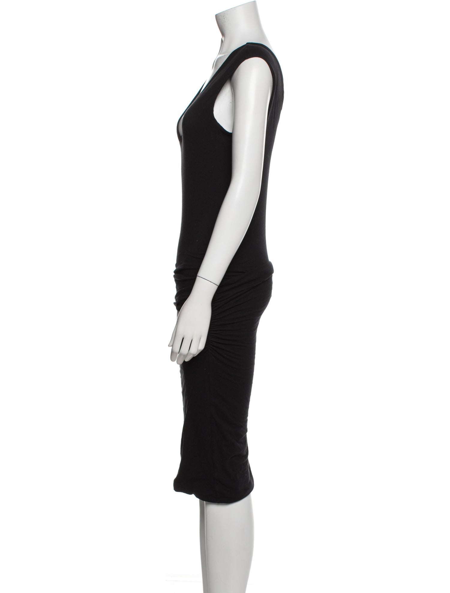 James Perse V-Neck Knee-Length Dress